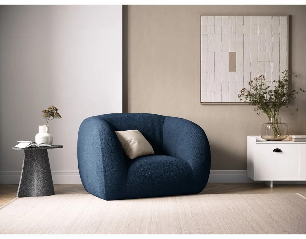 Kék buklé fotel Essen – Cosmopolitan Design