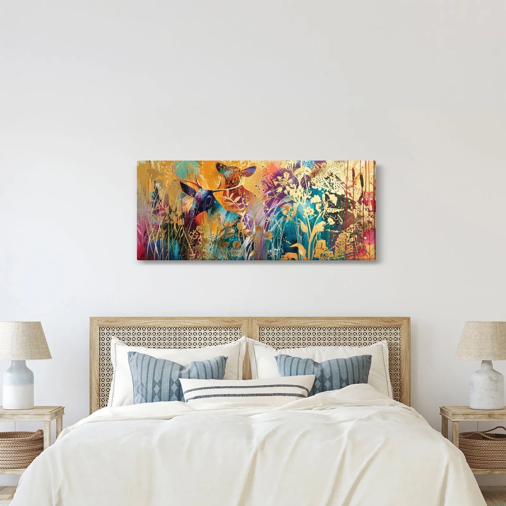 Kép - Absztrakt festmény a természetről (120x50 cm)