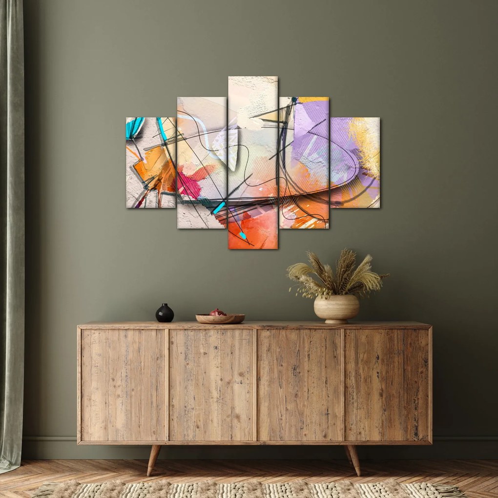 Kép - absztrakció, madár (150x105 cm)
