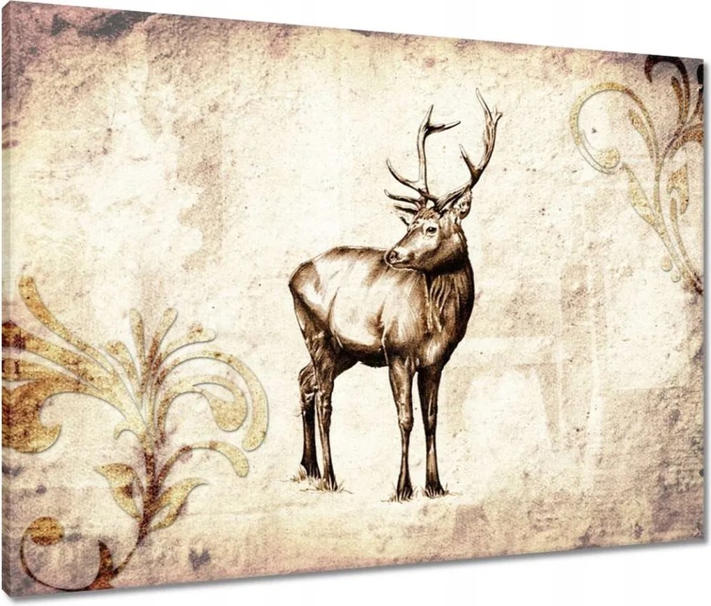 Vászonkép 80x60 Szarvas