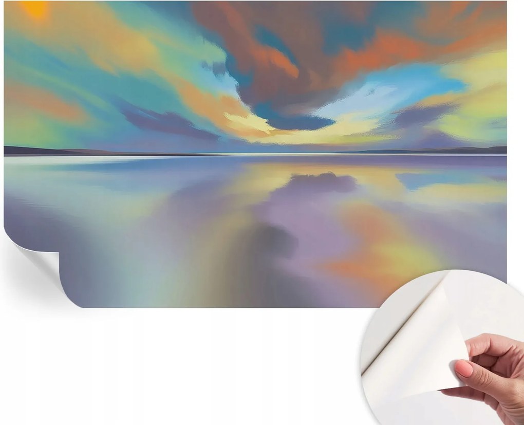 Modern öntapadós fali fotótapéta Szivárvány nyugat 416x254 cm