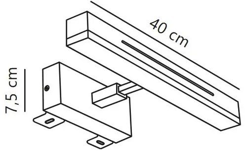 Nordlux OTIS LED 14W 230V IP44 állítható fürdőszobai tükörvilágítás