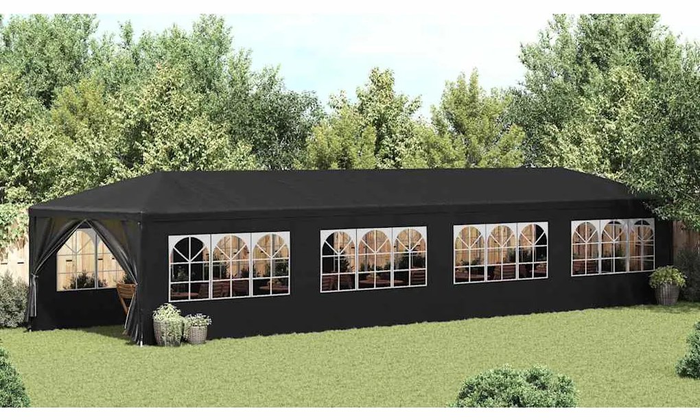 vidaXL antracitszürke rendezvénysátor 3 x 12 m