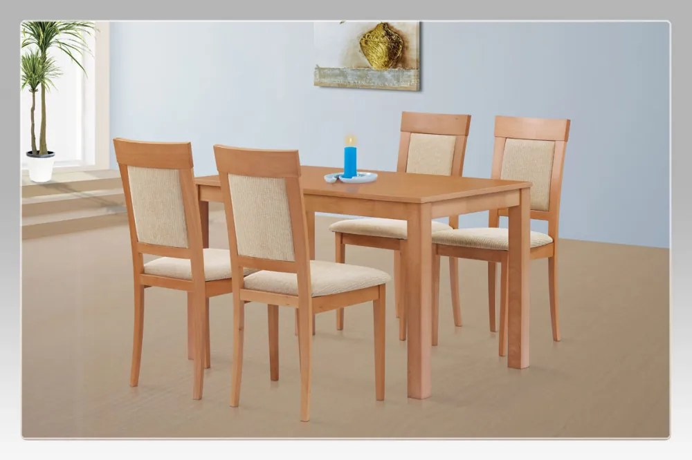 Masă De Bucătărie în culoarea stejarului 120x75 cm Bt-6957