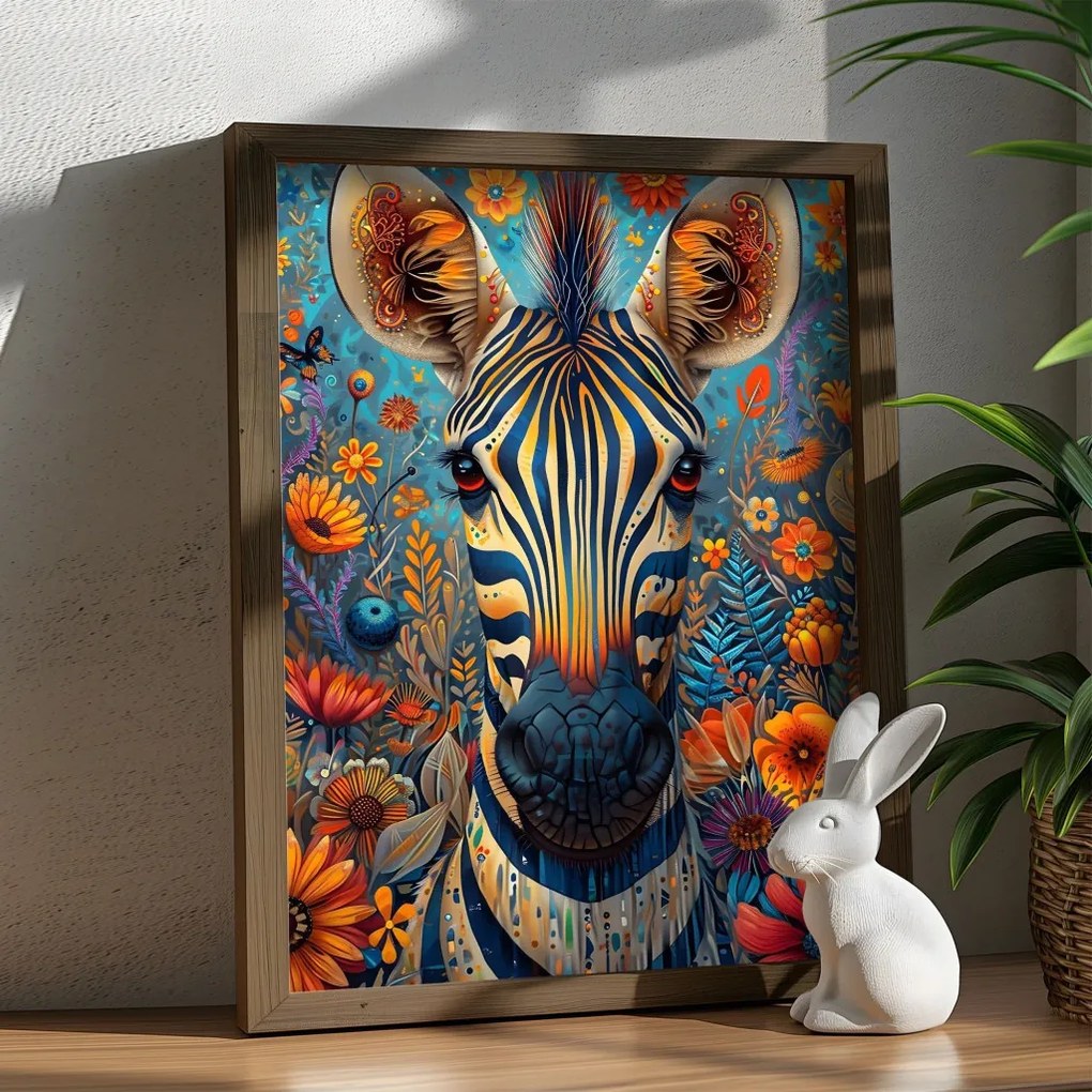 AI136 keretezett MDF falikép, 35 x 47 cm