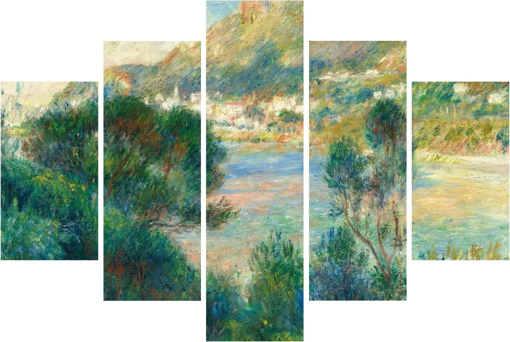 Kép - Auguste Renoir, View of Monte Carlo from Cap Martin, reprodukciók (150x105 cm)