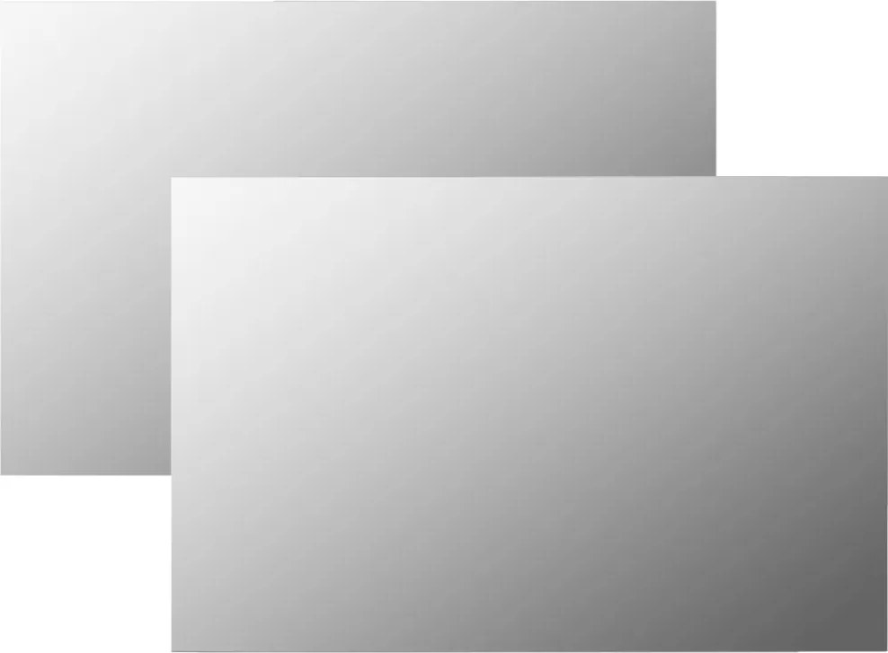 vidaXL 2 db téglalap alakú falitükör 60 x 40 cm