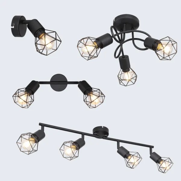 Brilagi - CAGE felületre szerelt csillár 3xE14/40W/230V