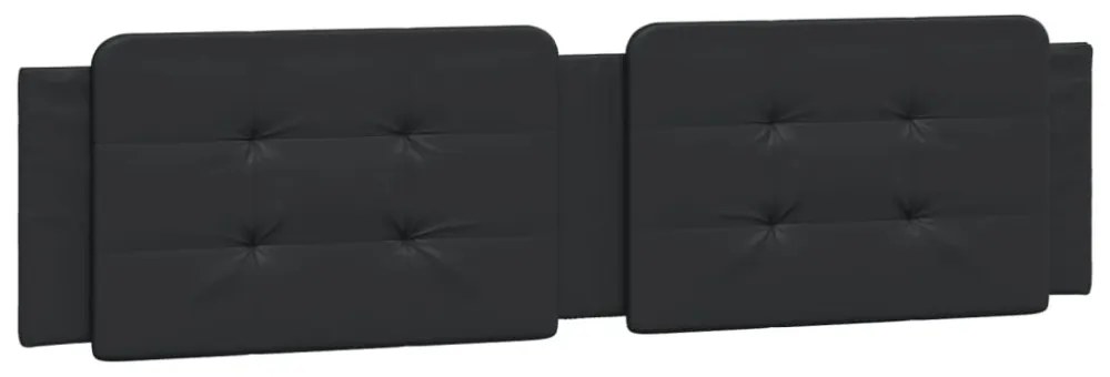 fekete műbőr ágykeret matrac nélkül Zadar 160x200 cm