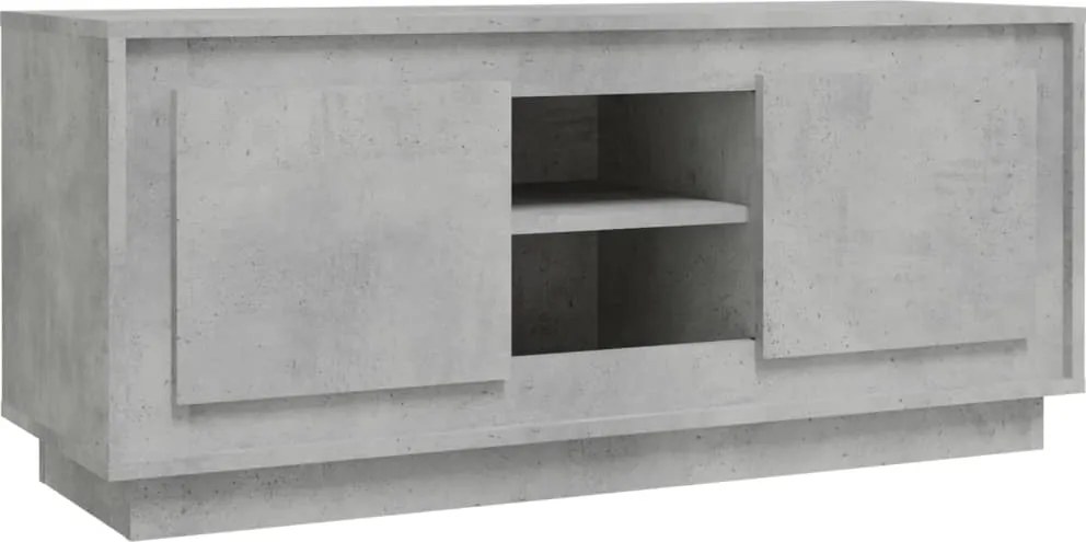 vidaXL betonszürke szerelt fa TV-szekrény 102x35x45 cm