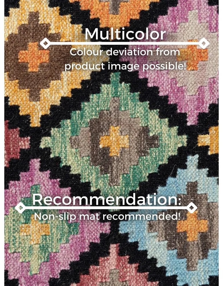 Kétoldalas kézi szövésű gyapjú futószőnyeg 60x190 cm Kamal Zara – Nouristan