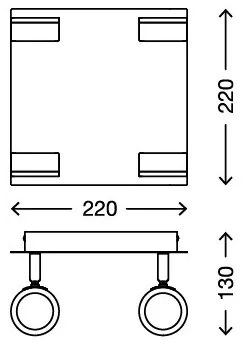 Briloner 2212-048 - LED Fürdőszobai spotlámpa SURF 4xLED/4,5W/230V
