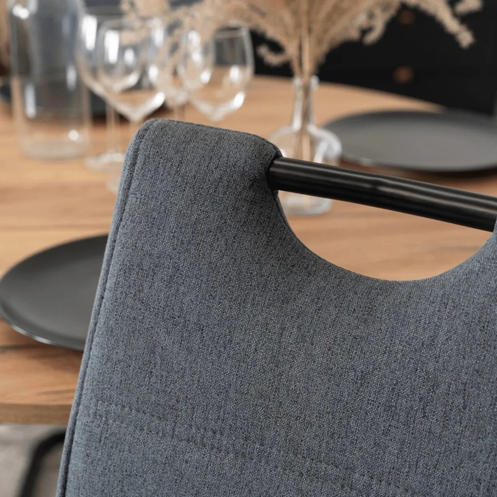 Szánkótalpal Étkezőszék Szürke Színben. LOPEZ