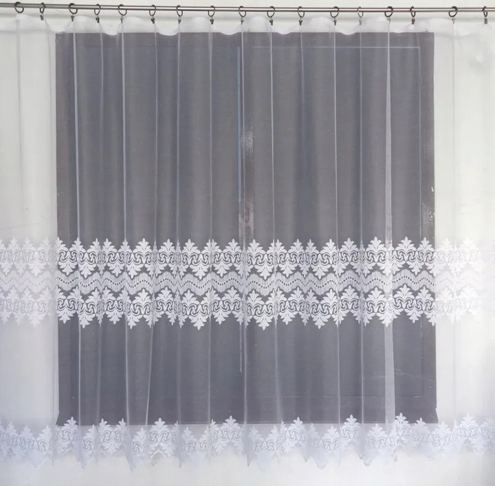 Mg Függöny 619/89 Fehér 250x150cm Kész Szalaggal Skr M