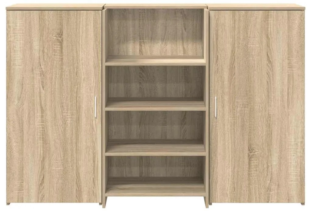 recepciós pult sonoma tölgy 155x50x103,5 cm szerelt fa