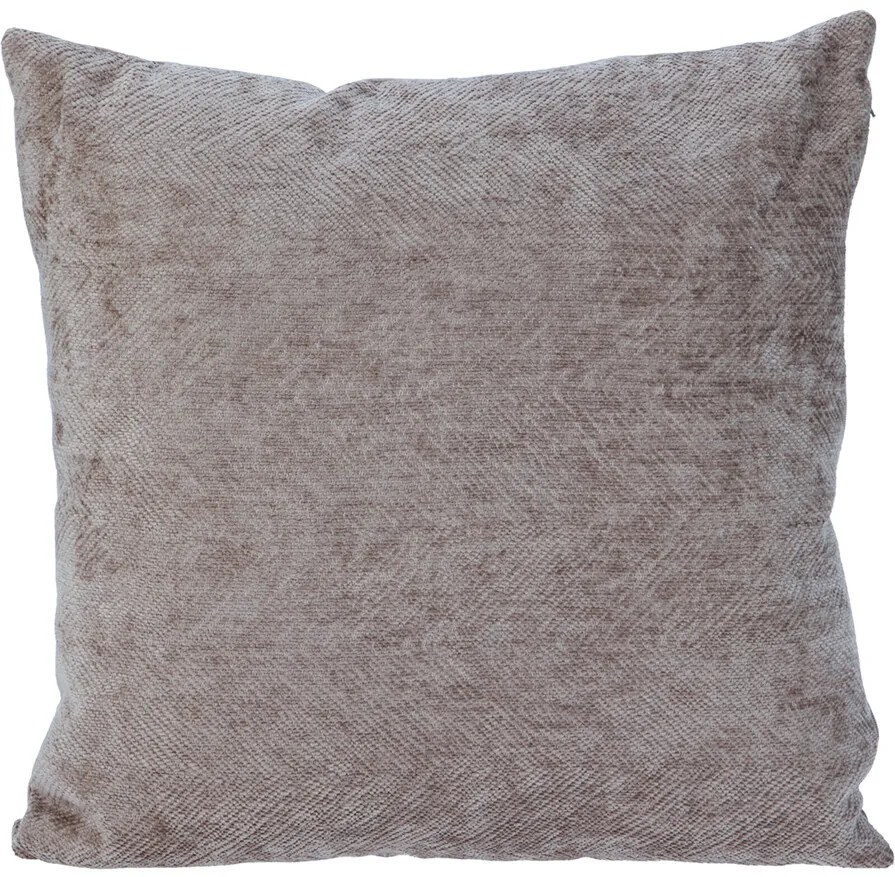 Chenille Greige párna, 45 x 45 cm