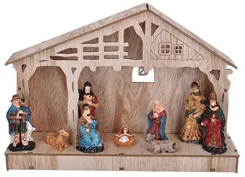 Solight 1V259 - LED karácsonyi dekoráció LED/2xAA betlém