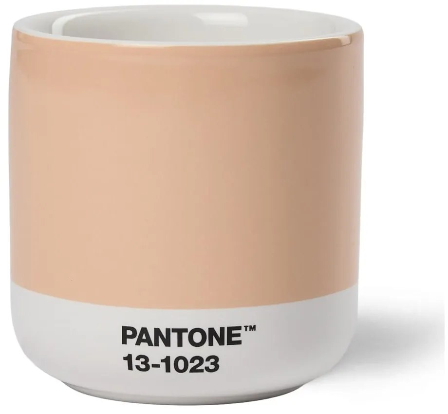 Narancssárga kerámia termobögre 175 ml Cortado Peach Fuzz 13-1023 – Pantone