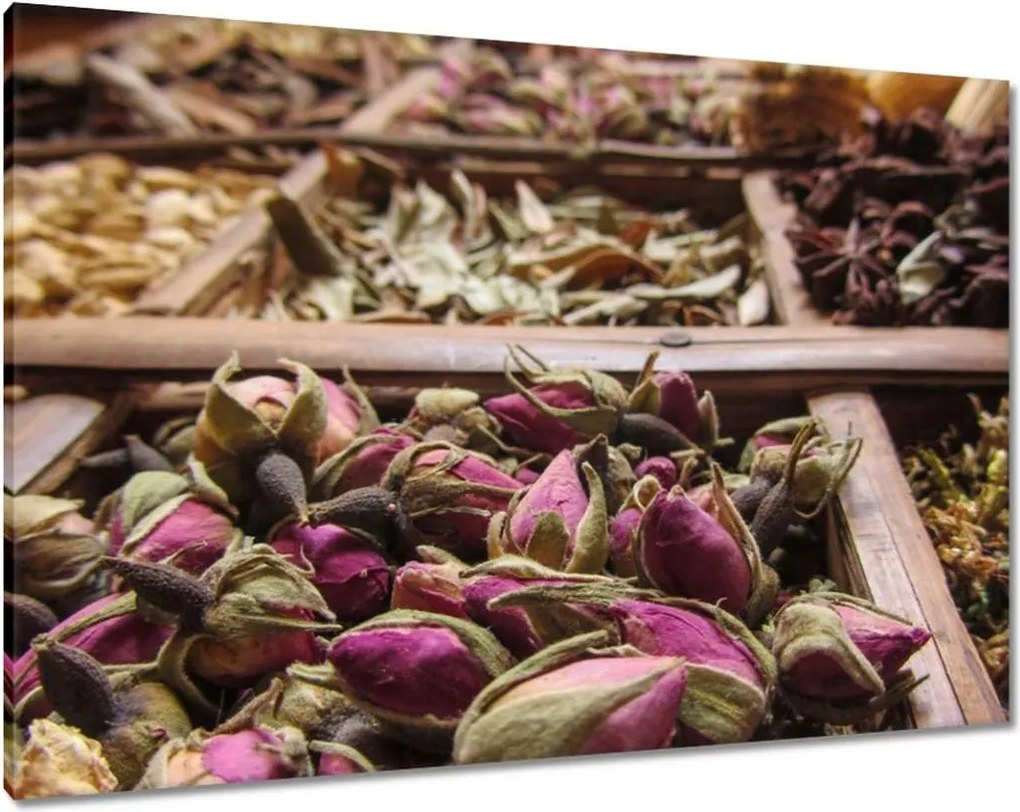 Vászonkép 100x70 Szárított fűszerek