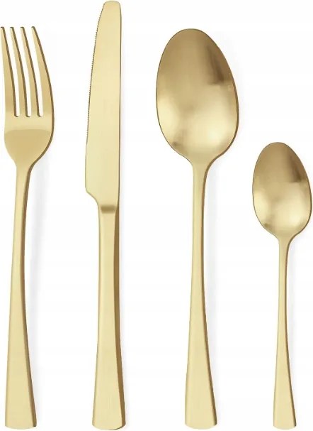 Bestdin Evőeszköz készlet 6 személy részére, 24 részes rozsdamentes acél evőeszköz készlet