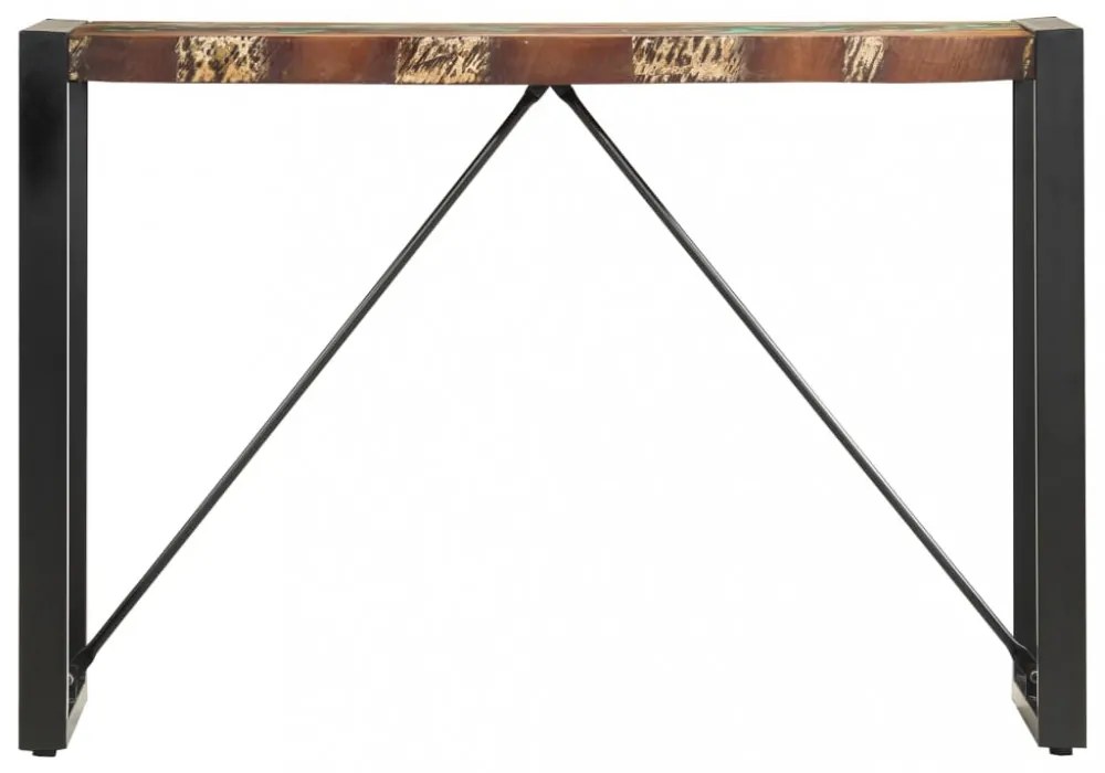 tömör újrahasznosított fa tálalóasztal 110 x 35 x 76 cm