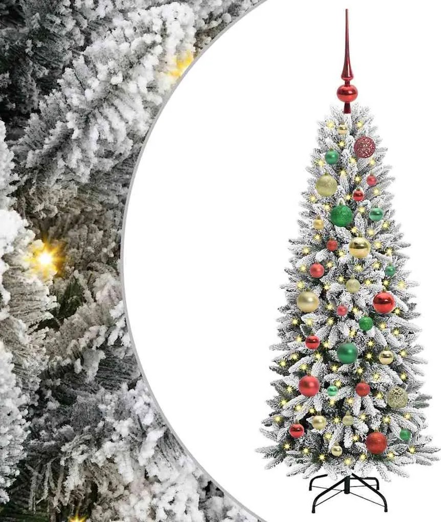vidaXL Mű karácsonyfa Fehér 120 cm PVC és Műanyag és Acél és PE