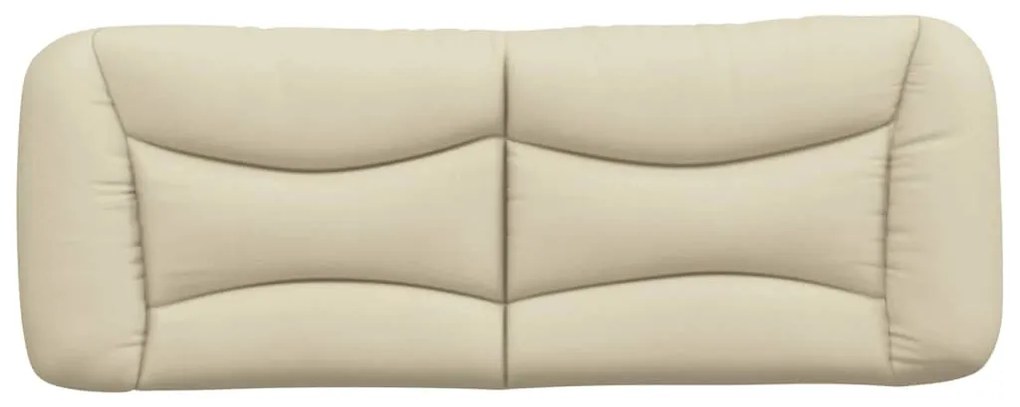 krémszínű szövet fejtámla párna 120 cm