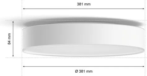Philips - LED dimmelhető mennyezeti lámpa Hue ENRAVE M LED/19,2W/230V fehér + távirányító