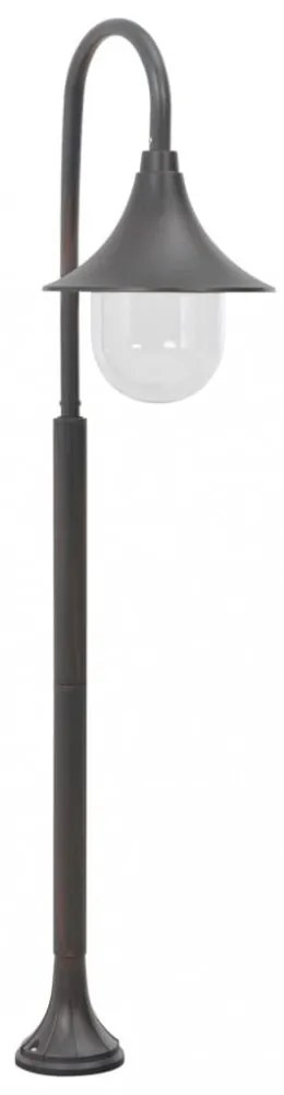 bronzszínű alumínium kerti állólámpa, E27, 120 cm