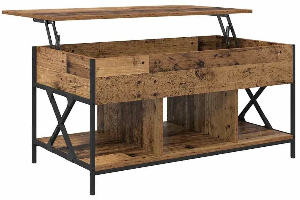 Dohányzóasztal Régi fa 100 x 55 x 50 cm Faanyag