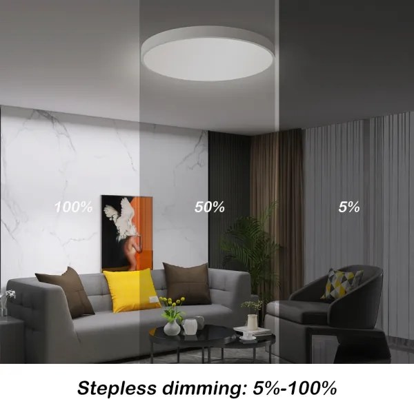 Brilagi-LED Dimmelhető lámpatest POOL SMART LED/60W/230V 50 cm Wi-Fi Tuya+távirányító fehér