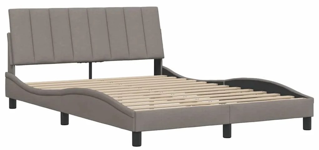 tópszínű szövet ágykeret matrac nélkül Hanko 140 x 200 cm