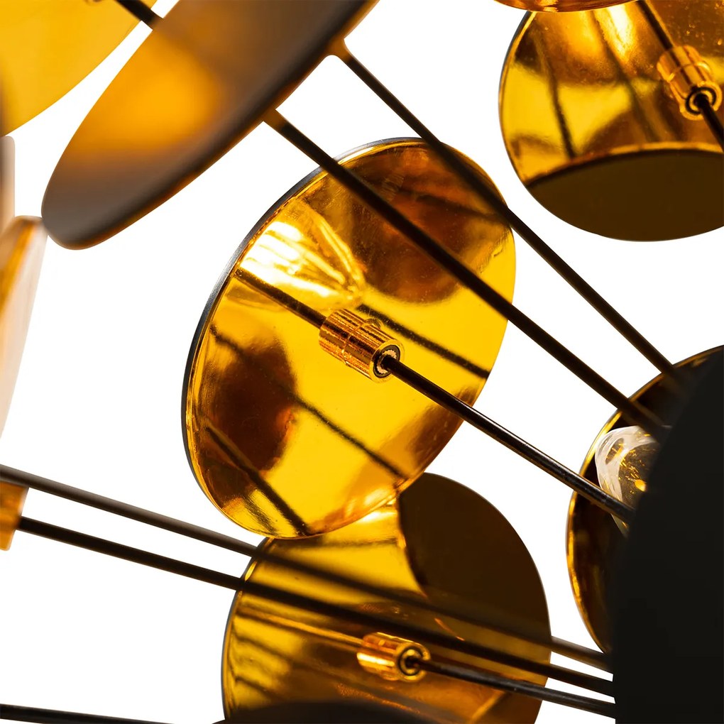 Design lógólámpa fekete és arany - Cerchio