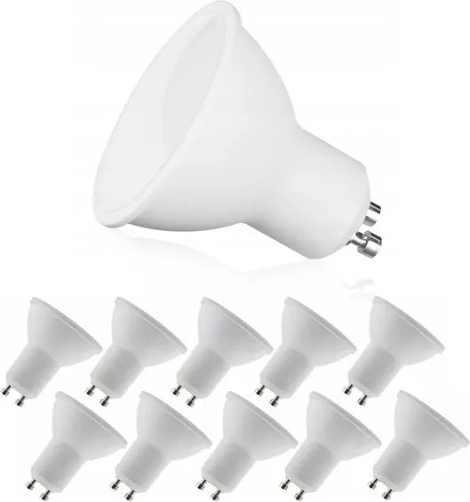 10 Led Izzó GU10 8W 820lm 3000K Meleg Szín Nem Villog