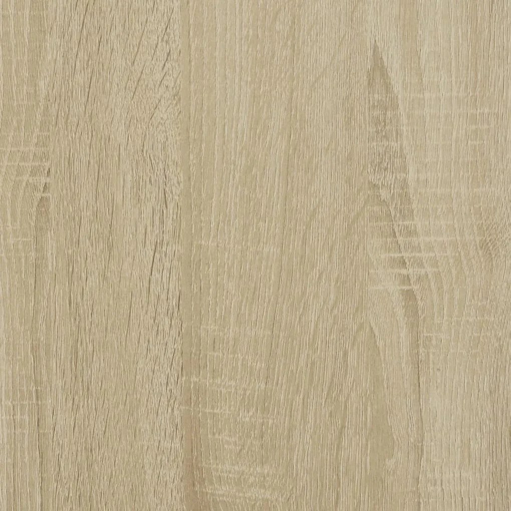 sonoma tölgy színű szerelt fa komód 91 x 35,5 x 74,5 cm