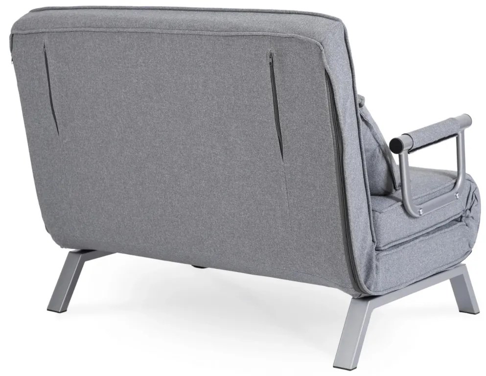 Fotel Rozkładany Dwuosobowy BART 2 Szary