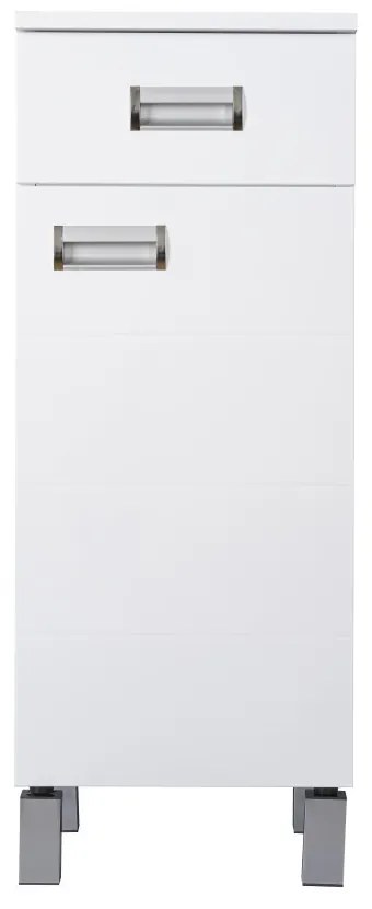 Viva SZQUARE fürdőszobai ÁLLÓSZEKRÉNY 85 alacsony POLCOS - JOBBOS - 35 x 33 x 85 cm