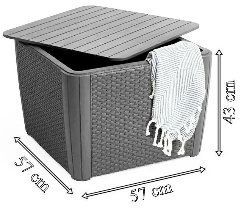 Luzon Plus műanyag kerti asztal