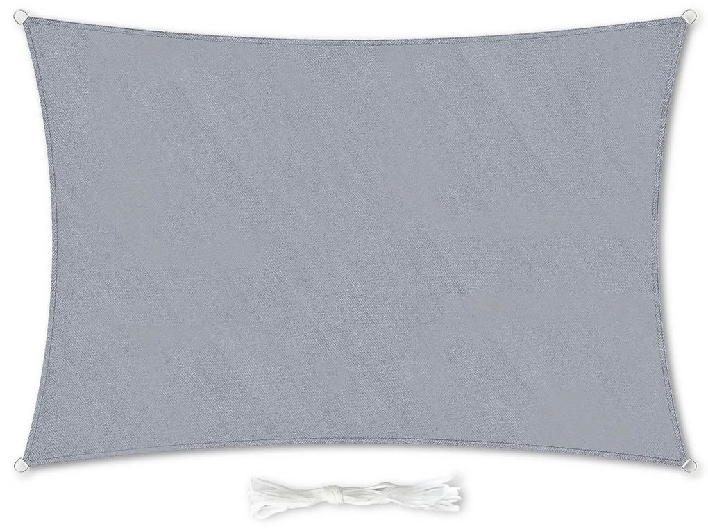 Blumfeldt Téglalap alakú napellenző, 5 x 7 m, rögzítőgyűrűkkel, poliészter, légáteresztő