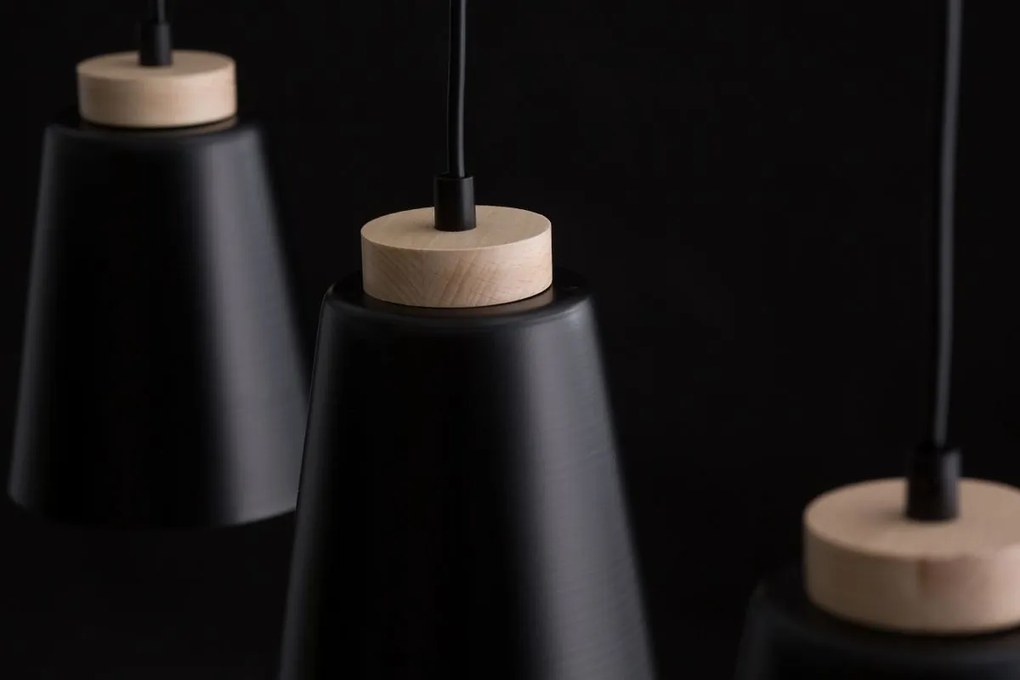Emibig modern skandináv függeszték bolero fekete emi442/3