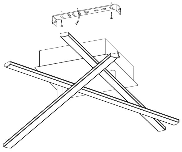 Eglo 95567 - LED Mennyezeti lámpa LASANA 1 LED/13,2W/230V