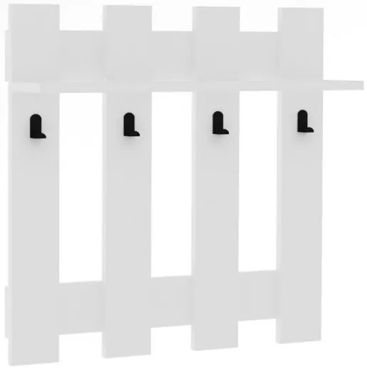 Fali akasztó CARINA 70x70 cm fehér