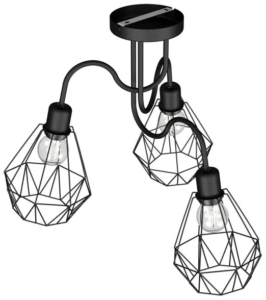 Felületre szerelhető csillár BERGEN 3xE27/60W/230V