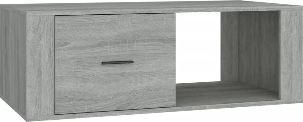 vidaXL szürke sonoma szerelt fa dohányzóasztal 100x50,5x35 cm