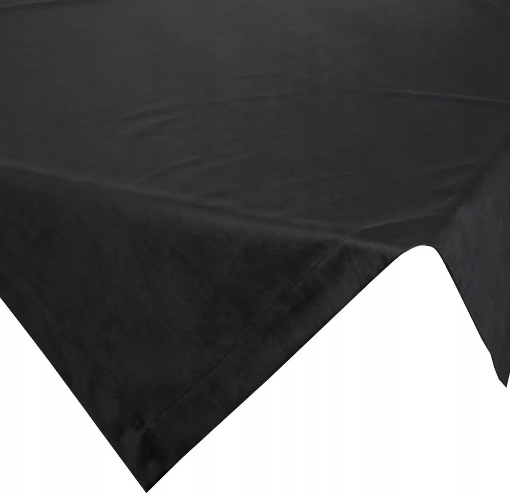 Abrosz asztalra Melinda 85x85 fekete dekoratív glamour díszléc