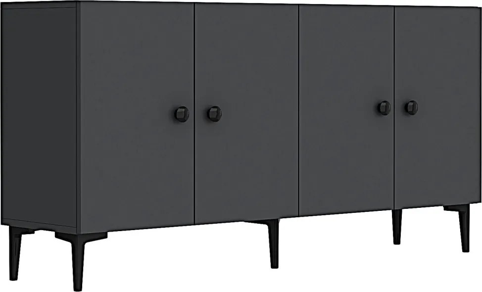 Pella komód, antracit, 150 cm