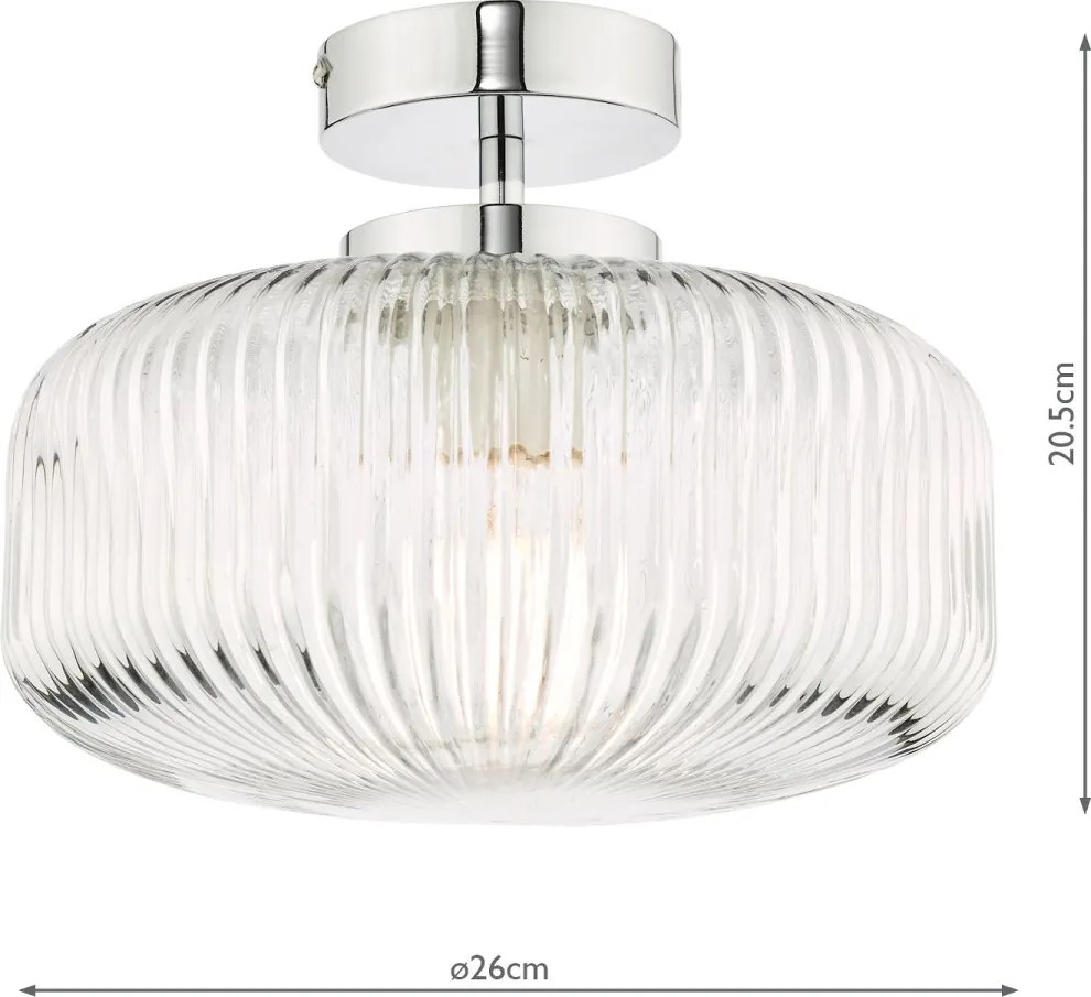 Dar Lighting modern mennyezeti lámpa riva króm darriv5208