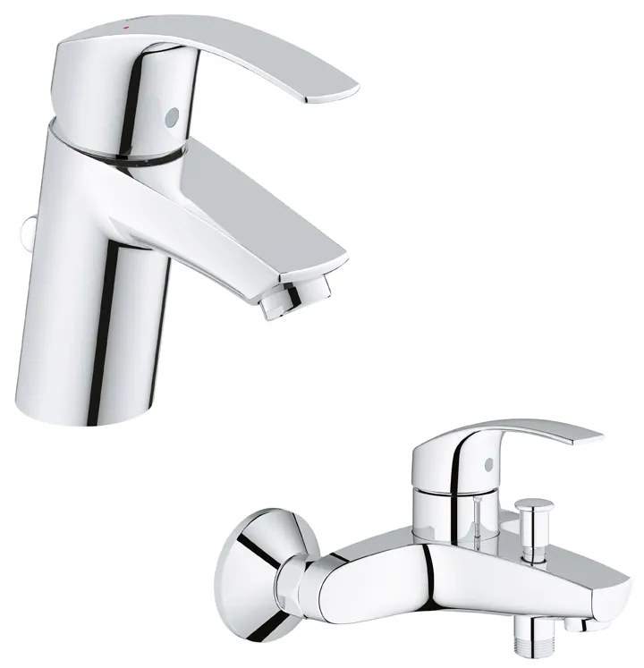 Készlet kád és zuhany csaptelep Grohe Eurosmart 33300002, mosdócsaptelep Grohe Eurosmart 33265002