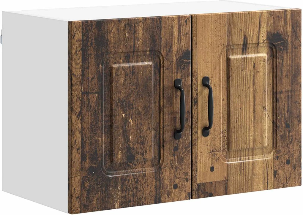vidaXL Konyhaszekrény tárolóval Kalmar Öreg fa 60 x 31 x 40 cm Faanyag