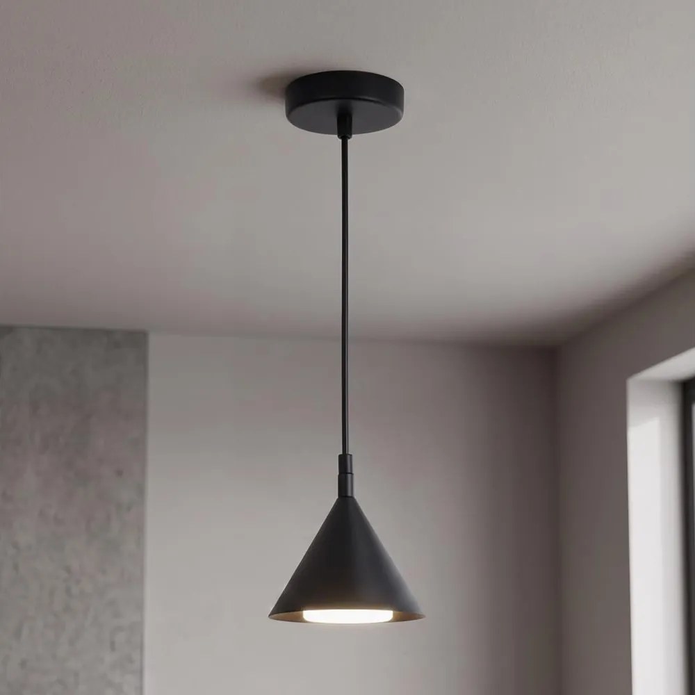BRILAGI - LED Kábeles függőlámpa CONE SINGLE 1xGX53/15W/230V fekete